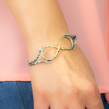 Carica l'immagine nel visualizzatore di Gallery, Bracciale semirigido infinito bronzo