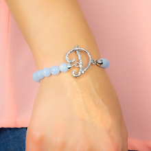 Carica l'immagine nel visualizzatore di Gallery, Bracciale elastico con iniziale