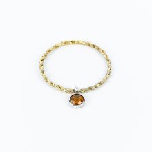 Carica l'immagine nel visualizzatore di Gallery, Bracciale quarzo idrotermale citrino