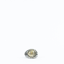 Carica l'immagine nel visualizzatore di Gallery, Anello onde laterali e pietra naturale