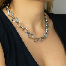 Carica l'immagine nel visualizzatore di Gallery, Collana maglie infinito argento