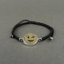 Carica l'immagine nel visualizzatore di Gallery, Bracciale smile occhiolino regolabile