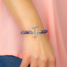 Carica l'immagine nel visualizzatore di Gallery, Bracciale elastico con iniziale